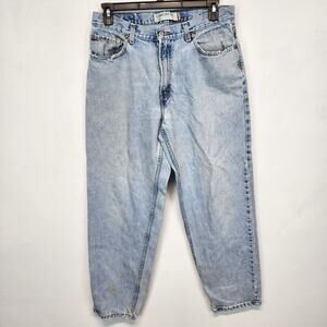 Vintage Y2K Levis 560 Baggy Jeans Size 34x32 Light Wash High Rise Tapered Street